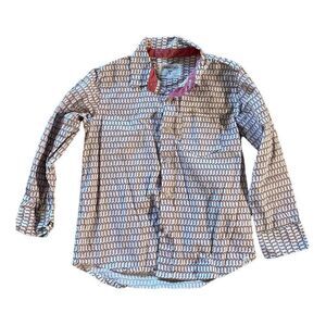 Sovereign Code boys size 5 Christmas candy cane button up shirt